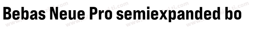 Bebas Neue Pro semiexpanded bold字体转换
